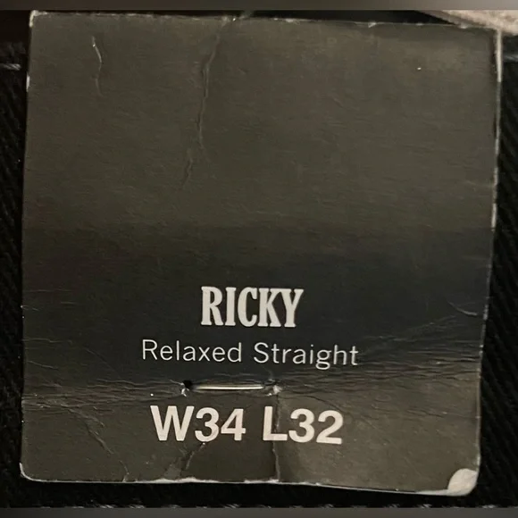 NWT True Religion 34W 32L Ricky Flap 2SB Body Rinse Black Relaxed Straight Jeans - Picture 9 of 11